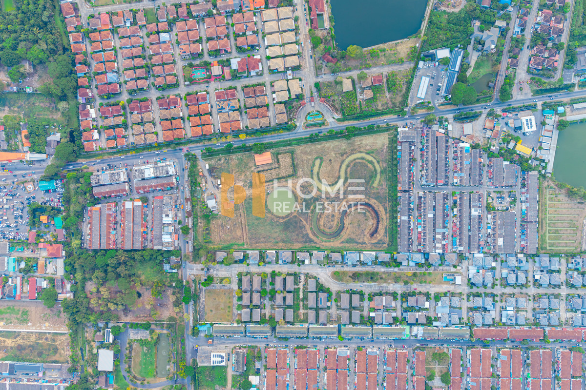 For SaleLandNawamin, Ramindra : Large plot of 26 rai next to Phraya Suren Road 🔥 Land Phraya Surendra / (for sale), Land Phraya Surendra / (FOR SALE) AA608