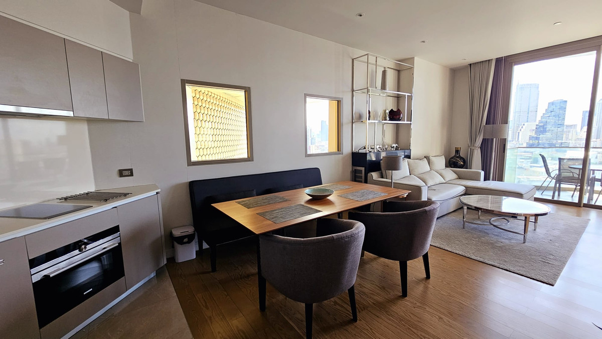 ให้เช่าคอนโดวงเวียนใหญ่ เจริญนคร : Luxury Riverside Living at Magnolias Waterfront | 79 SQ.M. with ICONSIAM View