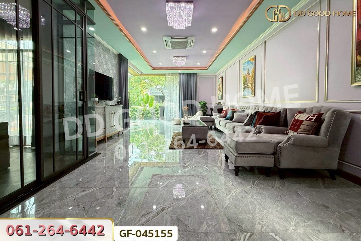 For SaleHousePathum Thani,Rangsit, Thammasat : GF-045155 Single House for Sale, Bangkok Boulevard Rangsit, Pathum Thani, near Market Village Rangsit
