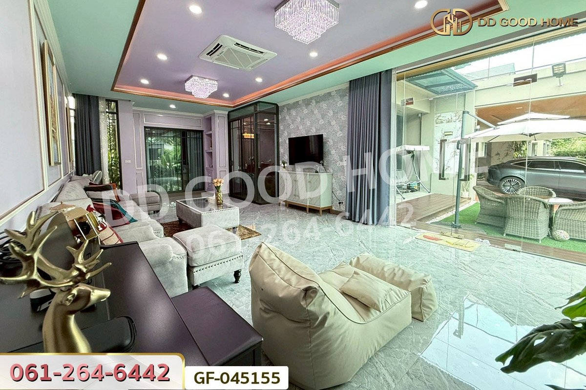 For SaleHousePathum Thani,Rangsit, Thammasat : GF-045155 Single House for Sale, Bangkok Boulevard Rangsit, Pathum Thani, near Market Village Rangsit
