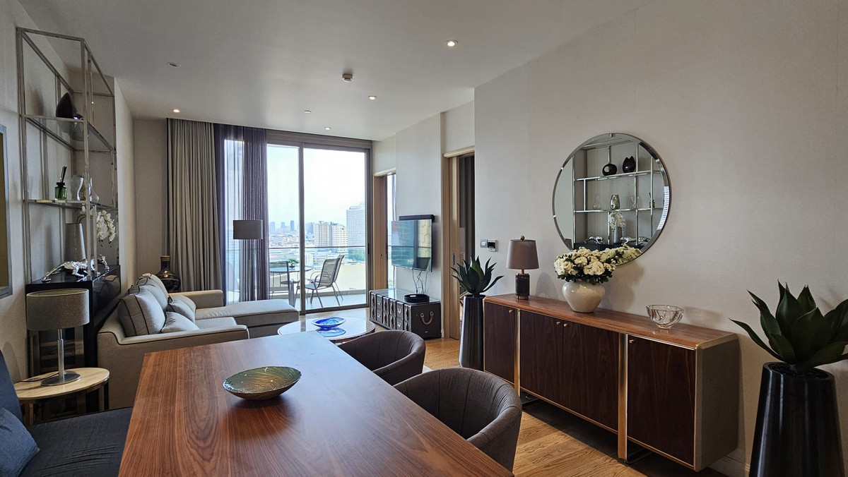 For RentCondoWongwianyai, Charoennakor : Luxury Riverside Living at Magnolias Waterfront | 79 SQ.M. with ICONSIAM View