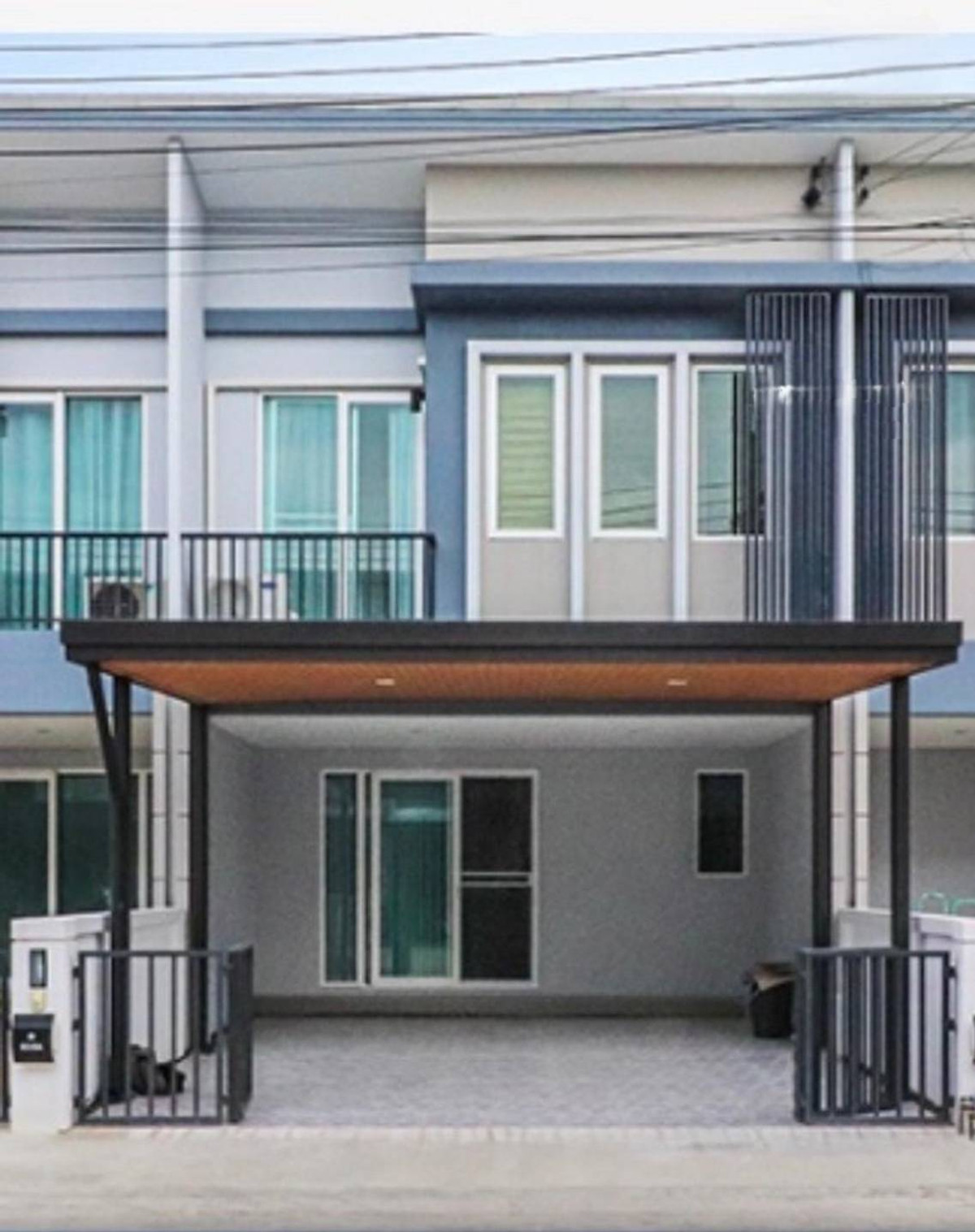 For RentTownhomeNonthaburi, Bang Yai, Bangbuathong : Townhome for rent, Chuan Chuen Town Kanchana - Bang Yai, near Bang Yai Hospital, only 10 minutes.