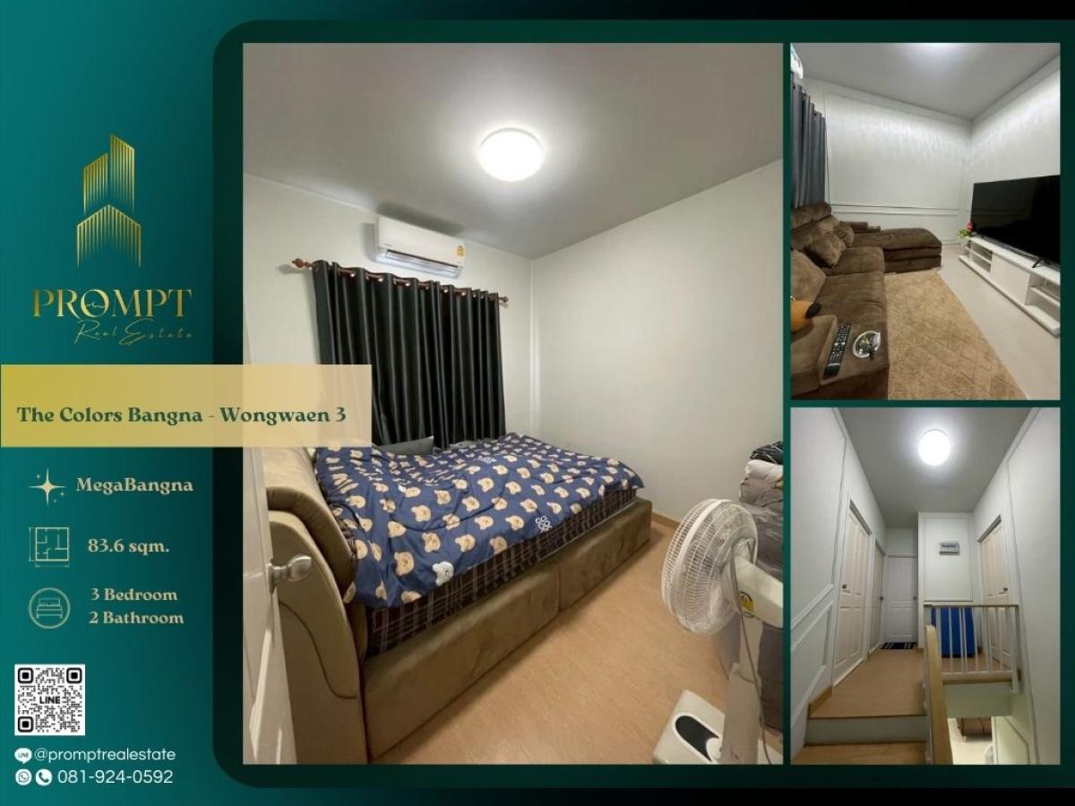 For RentHouseSamut Prakan,Samrong : ST13841 - The Colors Bangna - Wongwaen 3 :  เดอะ คัลเลอร์ส บางนา - วงแหวนฯ 3 : The Colors Bangna - Wongwaen 3 :  เดอะ คัลเลอร์ส บางนา - วงแหวนฯ 3 - #MegaBangna #International School (SISB / TCIS / Concordian) #SuvarnabhumiAirport
