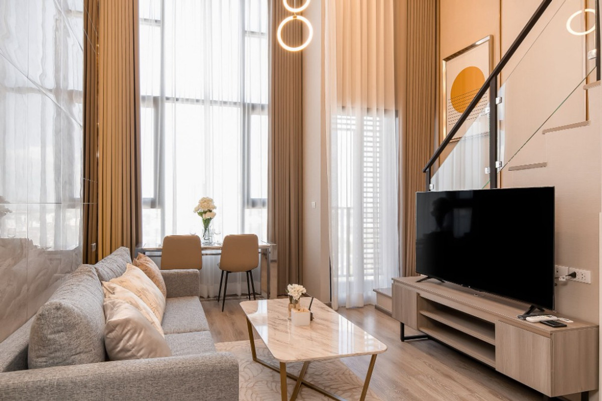 For RentCondoKasetsart, Ratchayothin : +++Urgent rent+++ Knightsbridge Kaset Society**Duplex 1 bedroom, 36.5 sq m, fully decorated!!