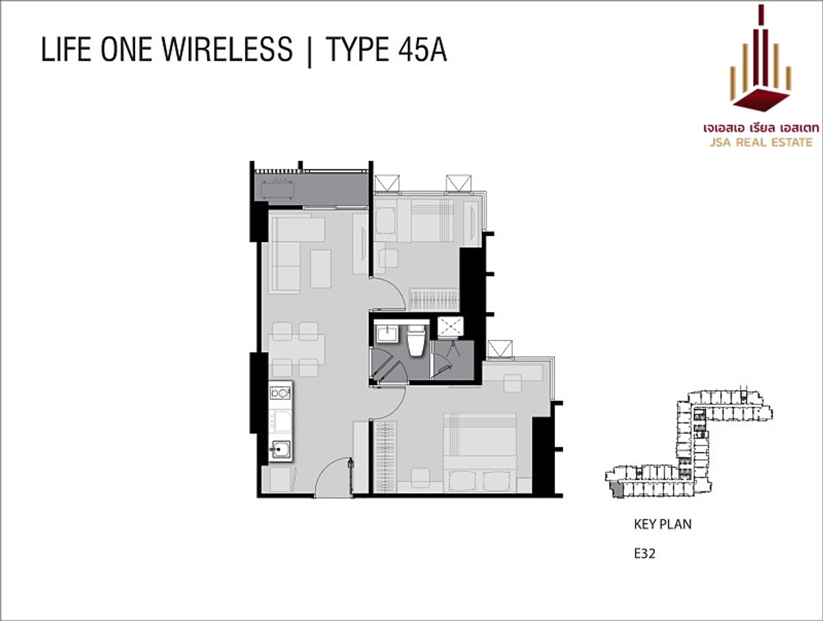 ขายคอนโดวิทยุ ชิดลม หลังสวน : ✨ ขาย Life One Wireless ราคา 7.63 M ห้อง 2B/1B