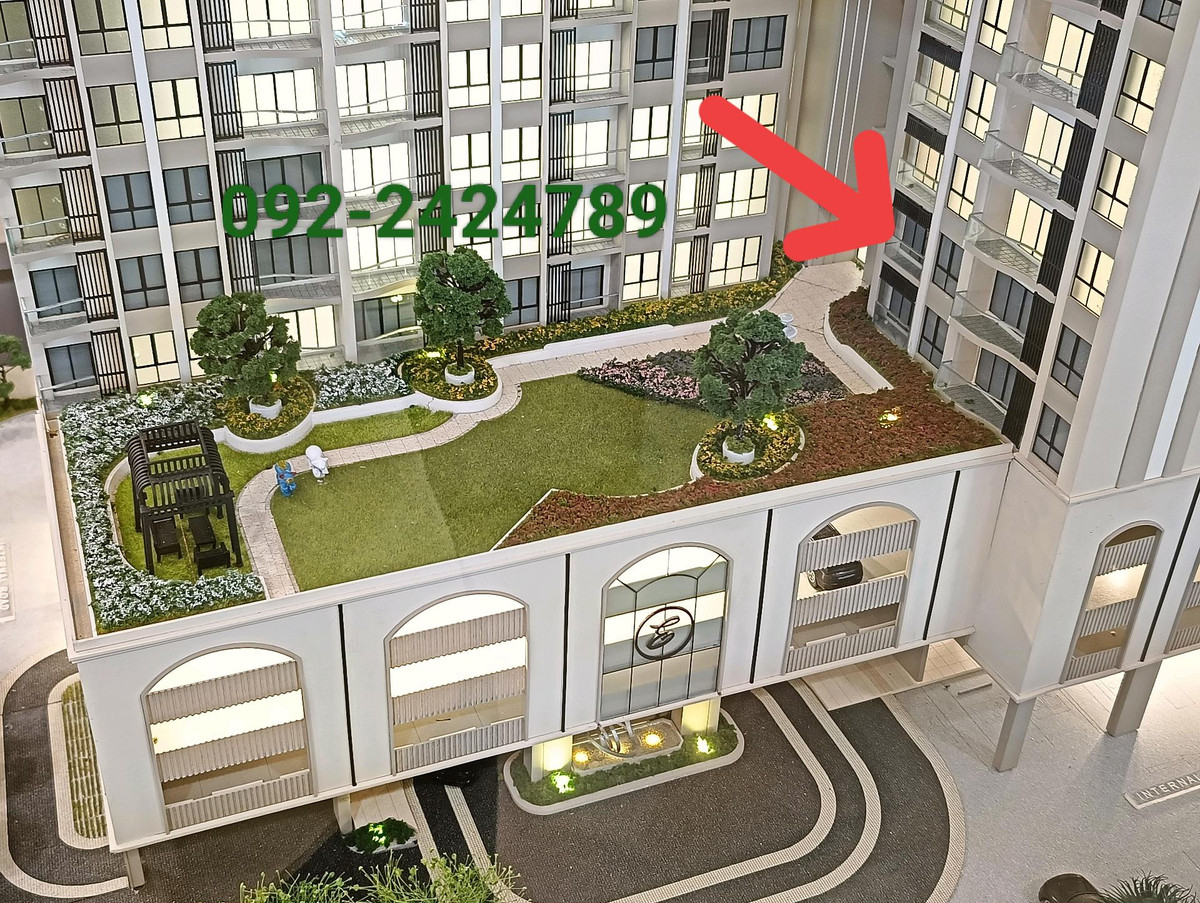 ขายดาวน์คอนโดสุขุมวิท อโศก ทองหล่อ : ขายห้องวิวสวน 3 ห้องนอน ได้สิทธิ์จอดรถ 2 คัน 124 ตร.ม.