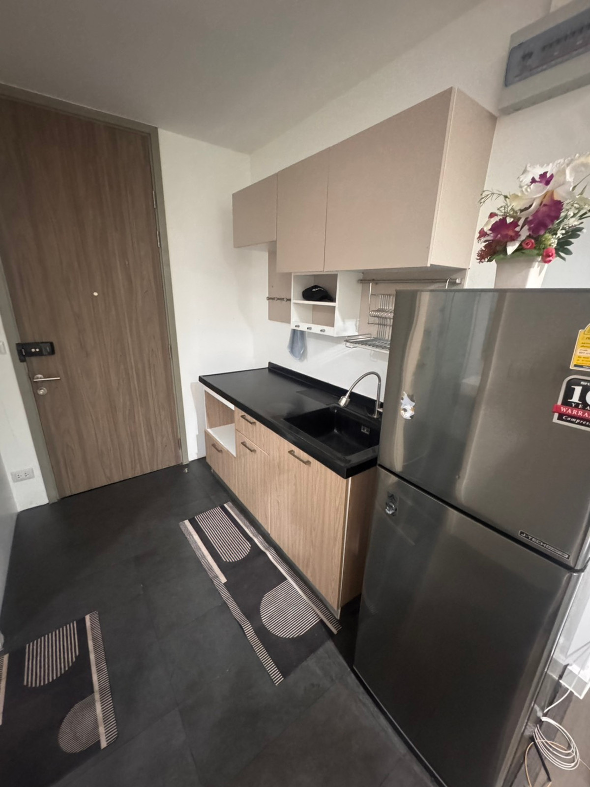 For RentCondoRama9, Petchburi, RCA : For rent, A space ID Asoke-Ratchada 1 bedroom, with automatic parking, near SWU Prasarnmit, MRT Rama 9