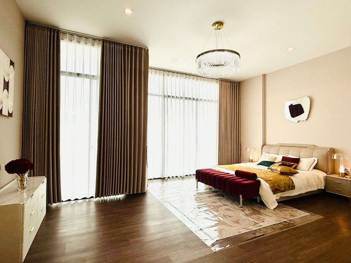 For RentHouseBangna, Bearing, Lasalle : Luxury detached house for rent, Bangkok Boulevard Bangna-Srinakarin. Large luxury detached house, LANAI Series, convenient for every trip!!