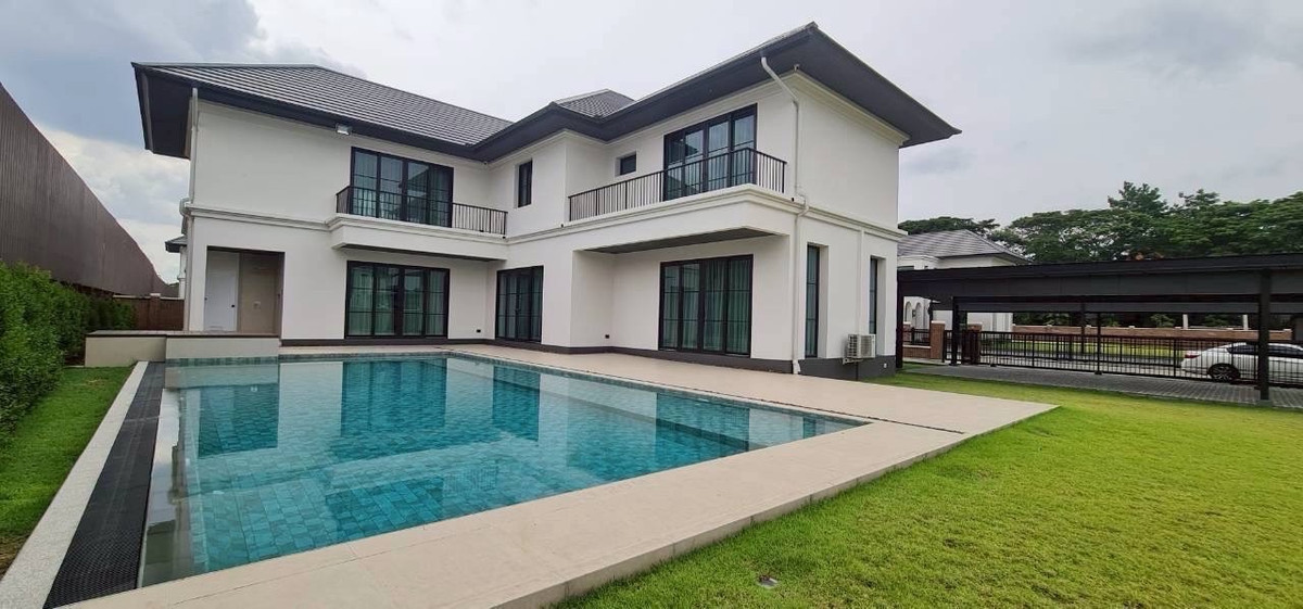 For RentHouseChaengwatana, Muangthong : Luxury Private Pool Villa Near ISB for Expat Families, Spacious Living, Ready April 2026
