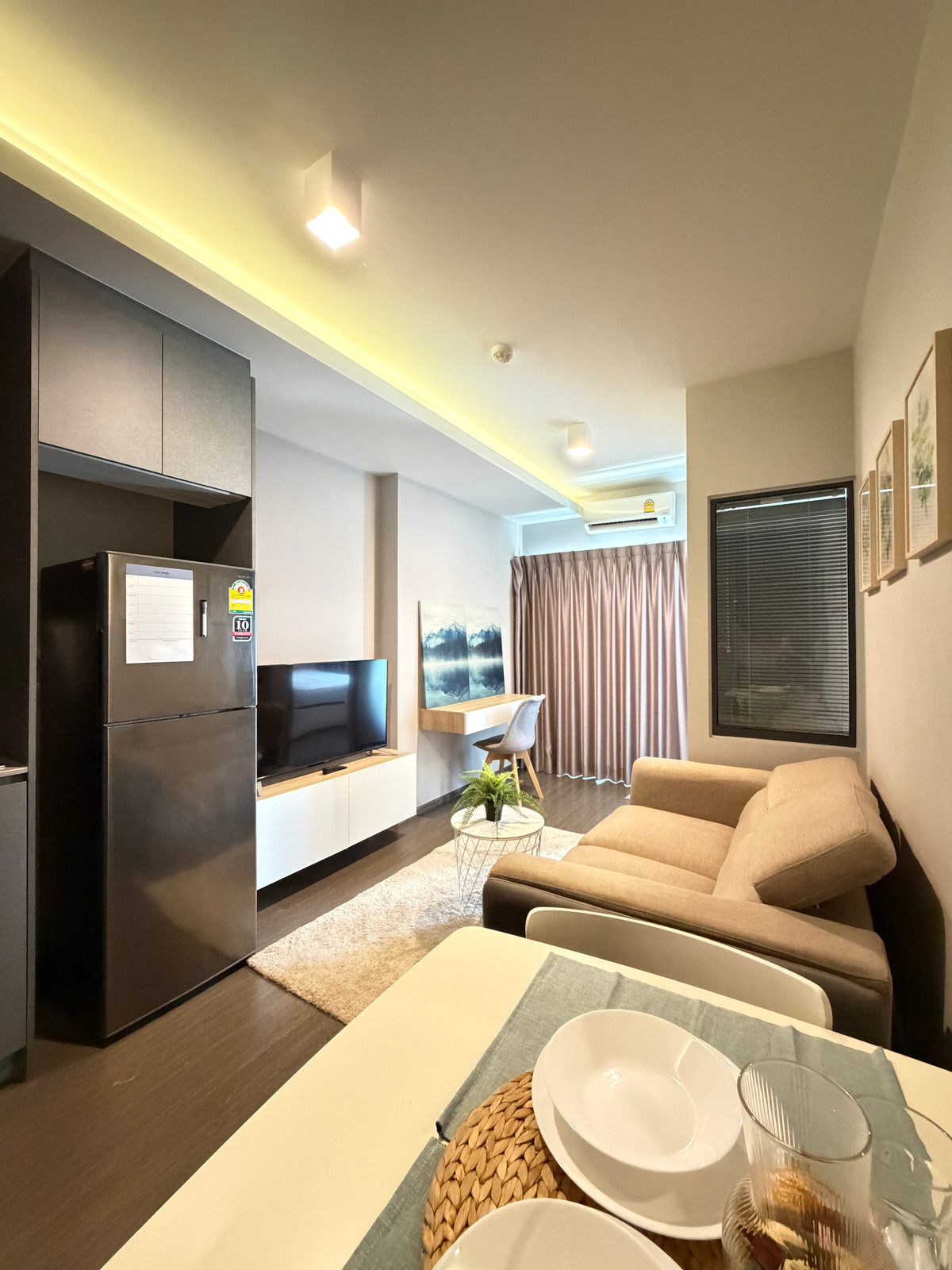 For RentCondoOnnut, Udomsuk : Ideo Sukhumvit 93 for rent, 1 bedroom, 37 sq m., with bathtub, king size bed.