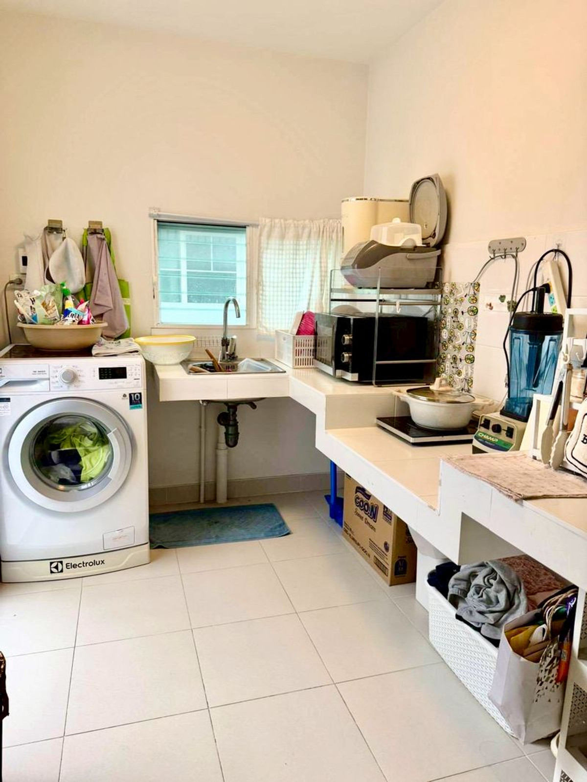 For SaleHousePhutthamonthon, Salaya : 2-story detached house for sale, Villaggio Village (Pinklao - Salaya), good location, near Mahidol University, area 56.6 square meters, 3 bedrooms, Sala Sala Subdistrict, Bang Kruai District, Nonthaburi Province.