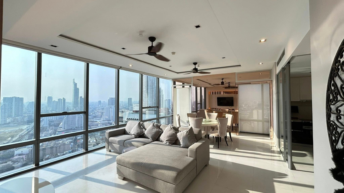 ให้เช่าคอนโดวงเวียนใหญ่ เจริญนคร : RC030026 Condo 2 beds with Private Lift for rent at The Bangkok Sathorn ใกล้ BTS สุรศักดิ์