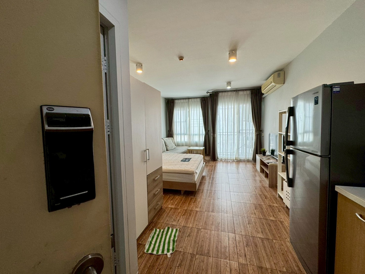 For RentCondoLadkrabang, Suwannaphum Airport : 📣 #On Nut Suvarnabhumi, beautiful condo room, ready to move in | Iris On Nut-Suvarnabhumi ✈️ Room size 29 square meters, 4th floor building, 7th floor, good view, convenient ventilation.