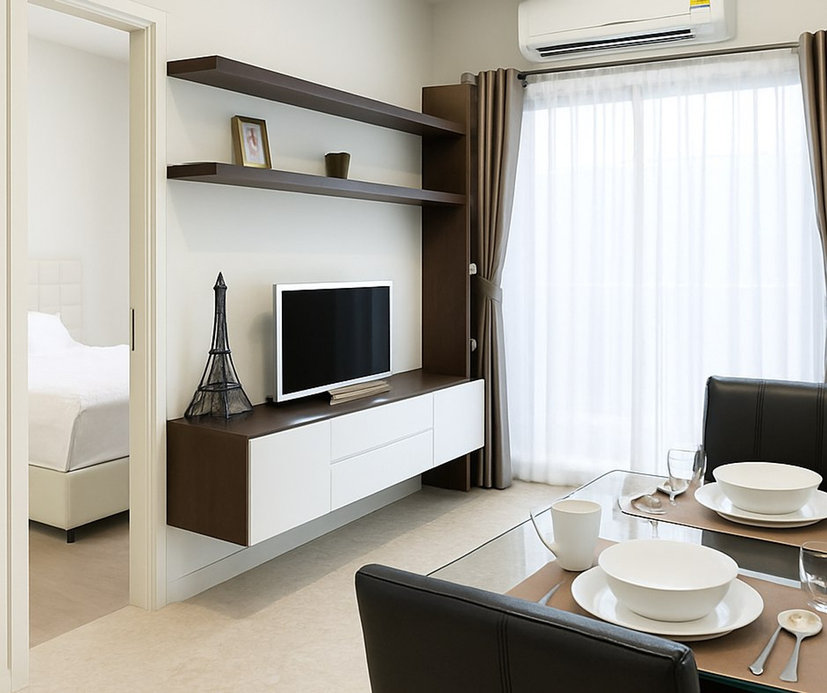 ให้เช่าคอนโดสุขุมวิท อโศก ทองหล่อ : เช่า The Crest Sukhumvit 34 1 ห้องนอน ใกล้ BTS ทองหล่อ ชีวิตสะดวกพร้อมสระว่ายน้ำ ฟิตเนส ราคา 40,000 บาท/เดือน!