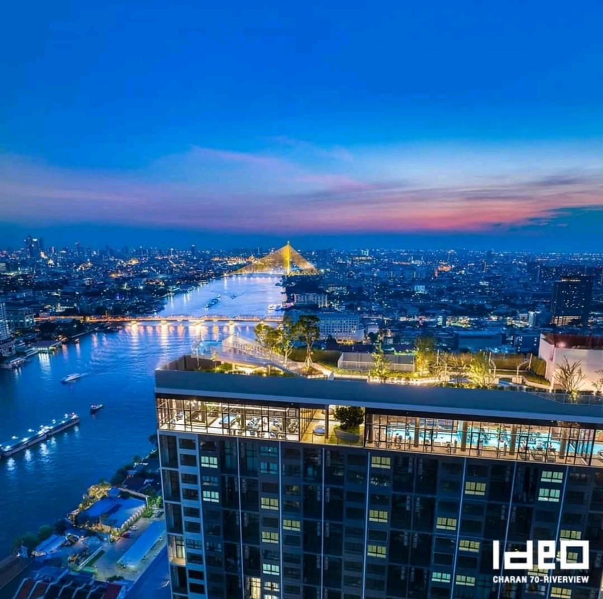 For RentCondoPinklao, Charansanitwong : 🏙️For rent, beautiful room, river view, Parliament Building @ideoCh70, fully furnished, electricity complete, message me 📲or Line: 0616395225