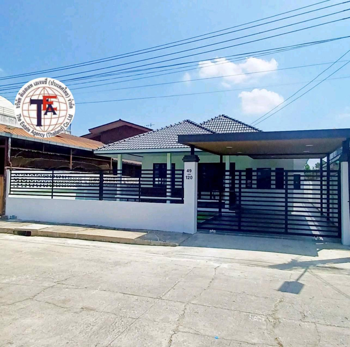For SaleHouseMin Buri, Romklao : Single-storey detached house for sale Sudjai Village Suwinthawong 35 Mahanakorn Technology University Suvarnabhumi Airport, Chalong Krung, Triam Udom School, Lam Phak Chi, Nong Chok