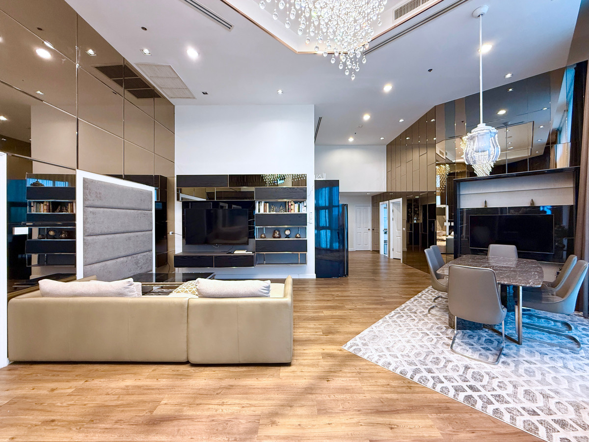 ให้เช่าคอนโดพระราม 9 เพชรบุรีตัดใหม่ RCA : 🚀 Belle Grand พระราม9 - 147ตรม. Penthouse เพดานสูง Clip(4K) 092-545-6151 (ทีม)