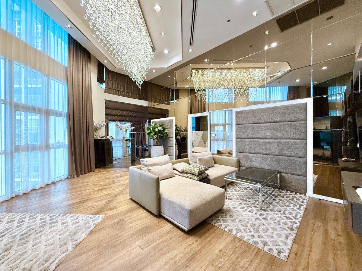 ให้เช่าคอนโดพระราม 9 เพชรบุรีตัดใหม่ RCA : 🚀 Belle Grand พระราม9 - 147ตรม. Penthouse เพดานสูง Clip(4K) 092-545-6151 (ทีม)