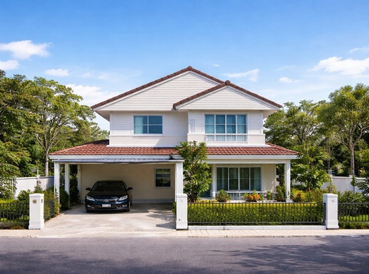 For RentHouseRattanathibet, Sanambinna : Central Westgate, 1 km. Ring Road-Rattanathibet MRT Khlong Bang Phai 900 m.Brand new detached house