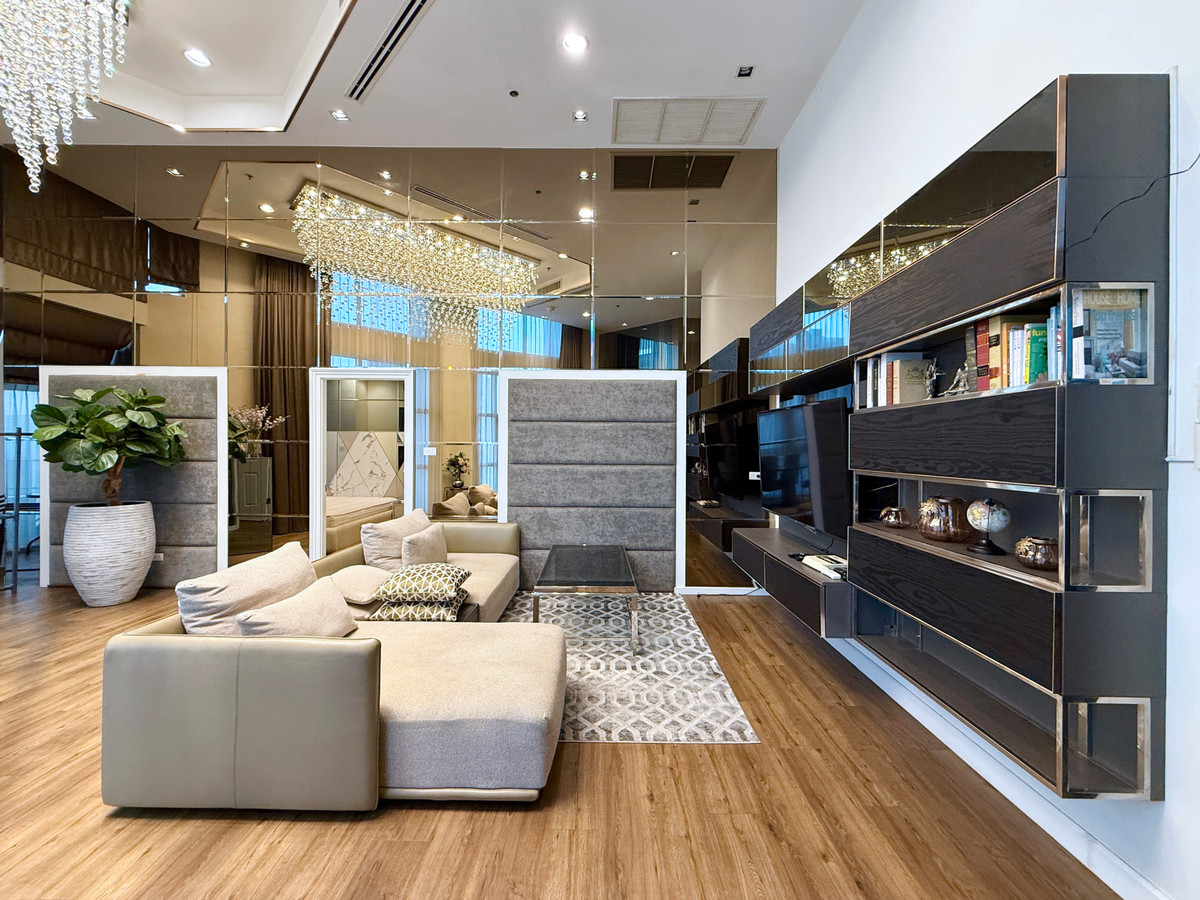 ให้เช่าคอนโดพระราม 9 เพชรบุรีตัดใหม่ RCA : 🚀 Belle Grand พระราม9 - 147ตรม. Penthouse เพดานสูง Clip(4K) 092-545-6151 (ทีม)