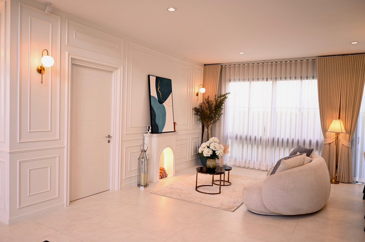 For RentHouseBangna, Bearing, Lasalle : Single house for rent, Setthasiri Bangna Km.10 280,000 baht.