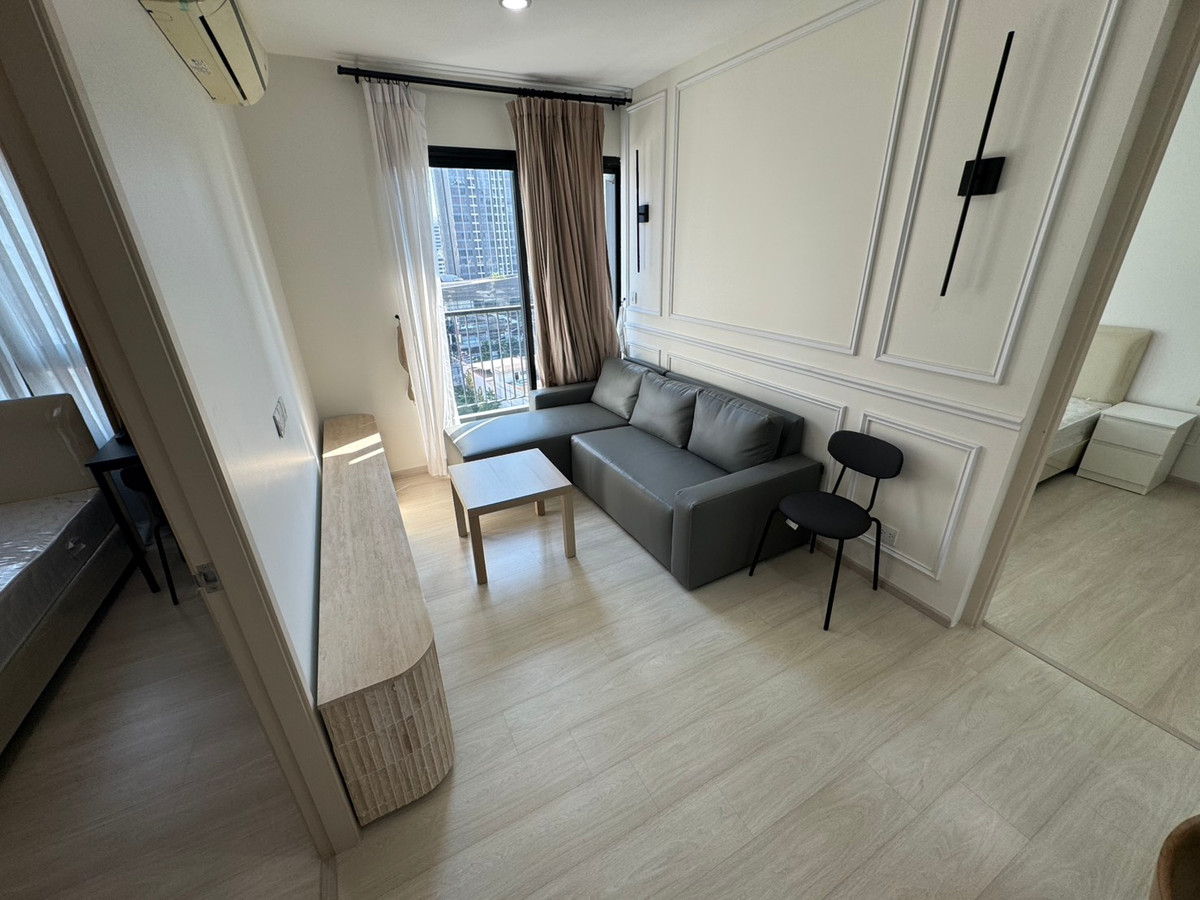 For RentCondoRama9, Petchburi, RCA : New room, just finished decorating, 2 bedrooms, fully furnished, very good price, ready to move in.