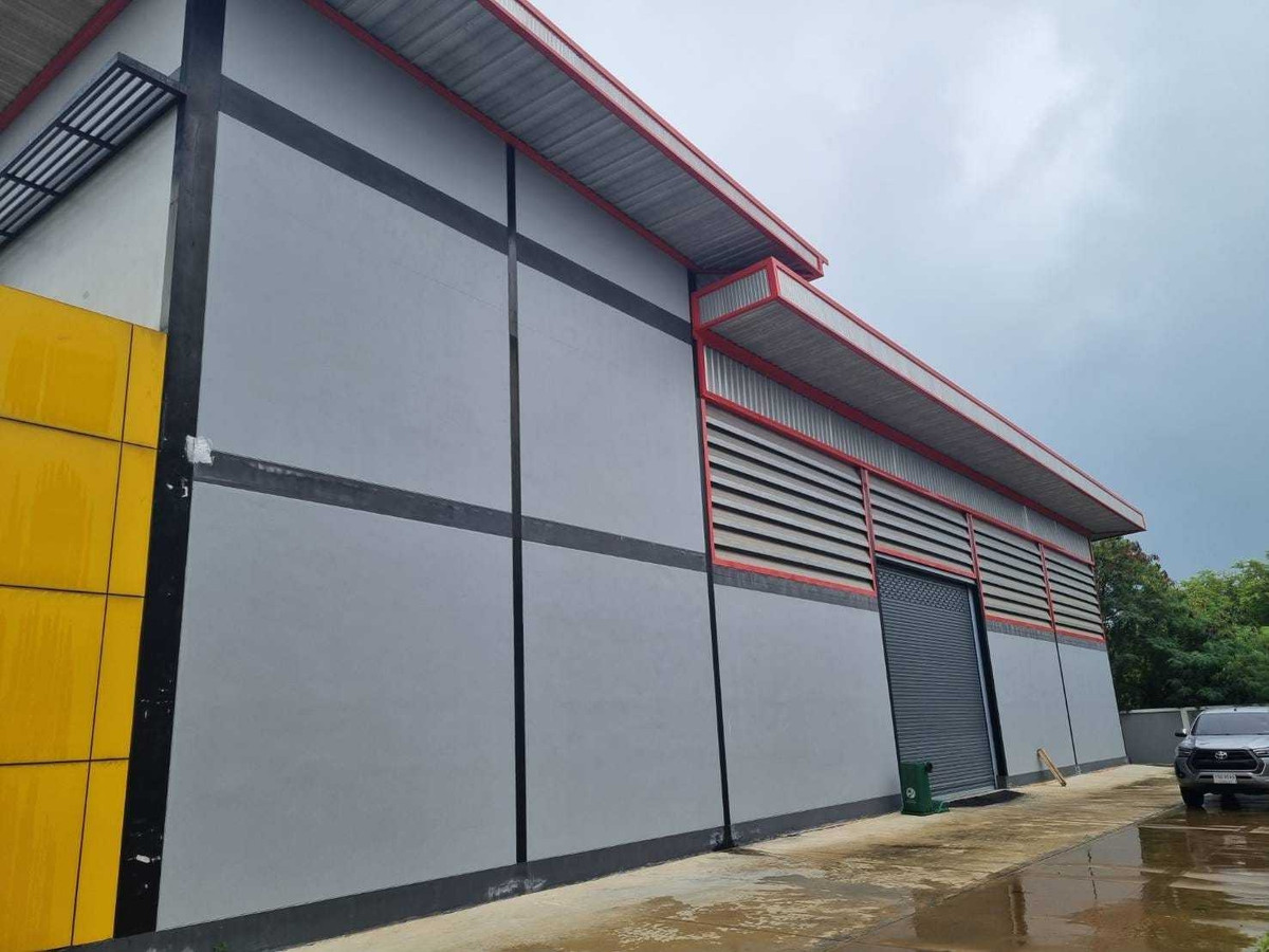 ให้เช่าโกดังมหาชัย สมุทรสาคร : ให้เช่า โกดังพร้อมออฟฟิต พื้นที่ใช้สอยทั้งหมด 760 ตร.ม.  ต.ท่าเสา อ.กระทุ่มแบน จ.สมุทรสาคร รถเทรลเลอร์เข้าออกสะดวก