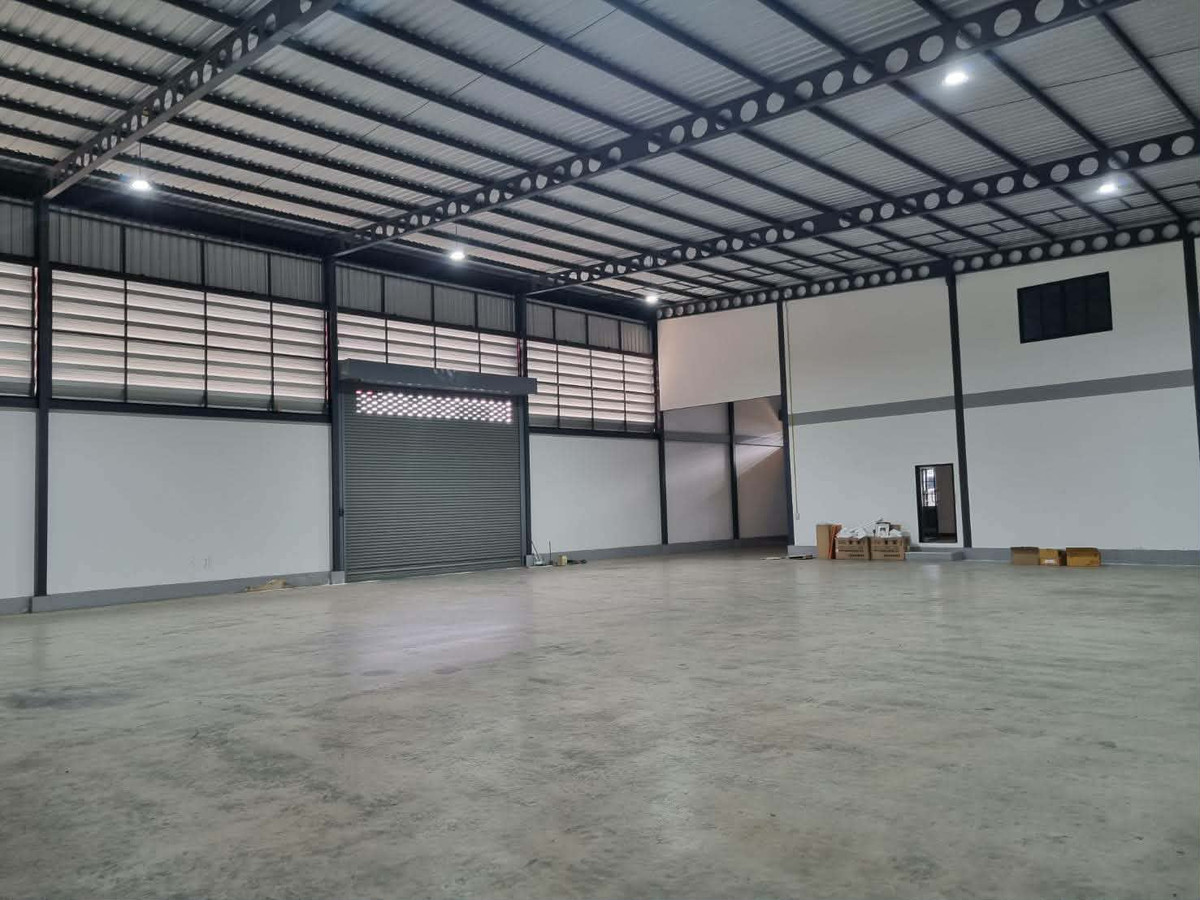 ให้เช่าโกดังมหาชัย สมุทรสาคร : ให้เช่า โกดังพร้อมออฟฟิต พื้นที่ใช้สอยทั้งหมด 760 ตร.ม.  ต.ท่าเสา อ.กระทุ่มแบน จ.สมุทรสาคร รถเทรลเลอร์เข้าออกสะดวก