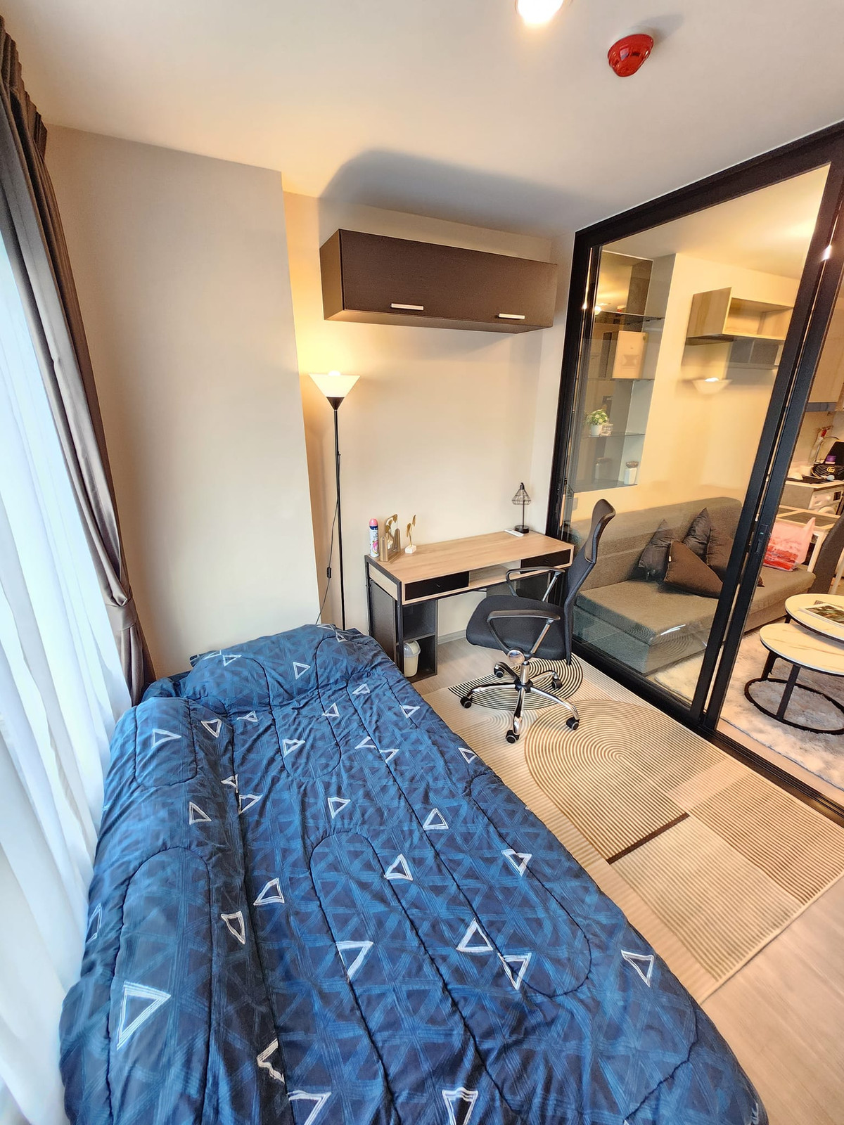 For RentCondoSamut Prakan,Samrong : PFD-08069 For rent Aspire Erawan Prime 2 bedrooms, 35 sq m., 15th floor, next to BTS Chang Erawan.