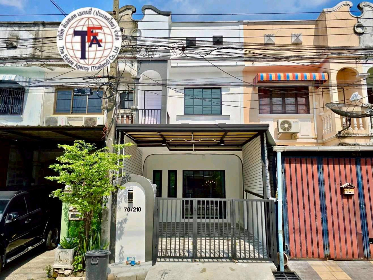 For SaleTownhomeMin Buri, Romklao : 2-story townhouse for sale, Suphawan Village, Ramkhamhaeng 176, Sukhapiban 3, Miss Teen, Orange Line, Minburi Cultural Center, Suwinthawong.