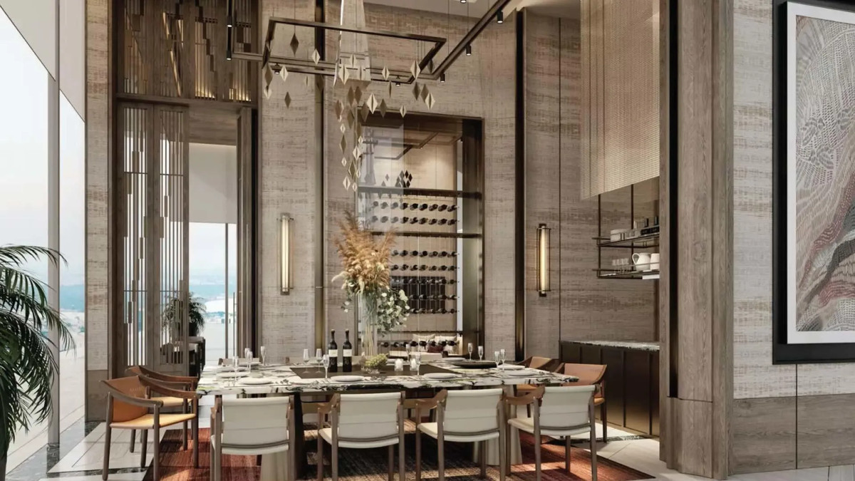 For SaleCondoSilom, Saladaeng, Bangrak : Type B8 | 2BR 158.75 Sq.m. | 64.99 MB at Dusit Residences Tel.0984628898