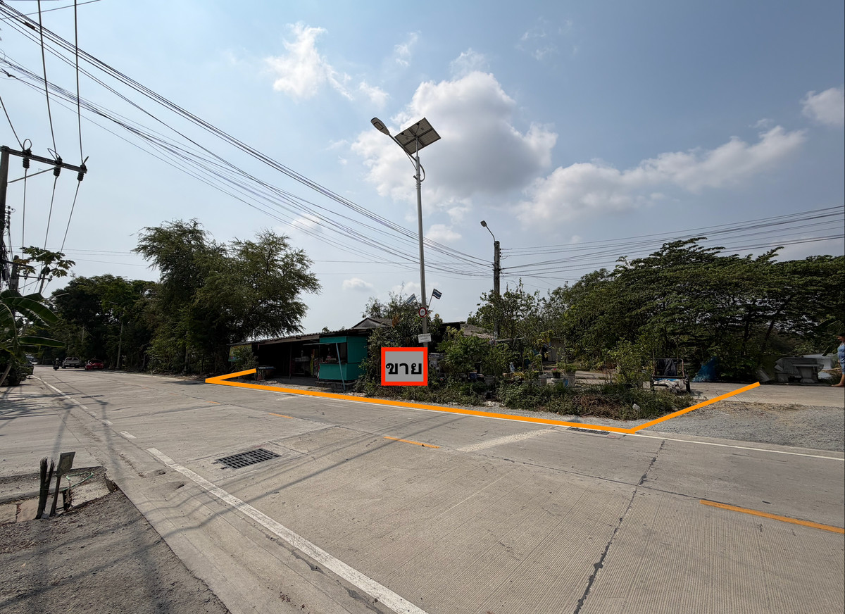 ขายที่ดินสมุทรปราการ สำโรง : ขายที่ดินเปล่าพร้อมสิ่งปลูกสร้าง ทำเลศักยภาพสูง ถนนบางนา ตราด กม.16.5