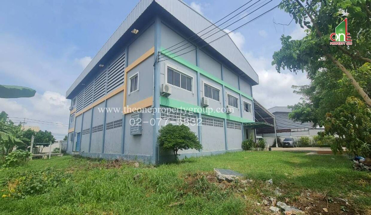 ขายโรงงานนนทบุรี บางใหญ่ บางบัวทอง : โรงงาน 2 ชั้น ใกล้ถนนกาญจนาหมายเลข 9 ซอยเปาอินทร์พิมพ์ทอง ถนนบางบัวทอง-ปทุมธานี ต.คลองข่อย ปากเกร็ด นนทบุรี