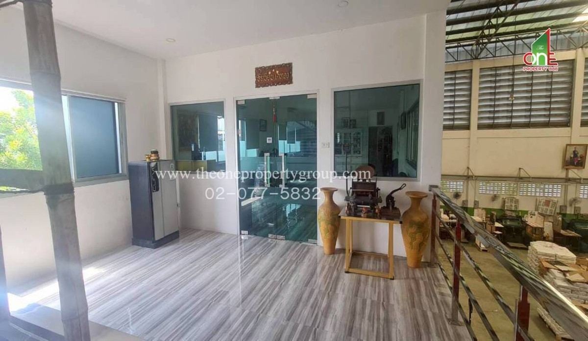 ขายโรงงานนนทบุรี บางใหญ่ บางบัวทอง : โรงงาน 2 ชั้น ใกล้ถนนกาญจนาหมายเลข 9 ซอยเปาอินทร์พิมพ์ทอง ถนนบางบัวทอง-ปทุมธานี ต.คลองข่อย ปากเกร็ด นนทบุรี