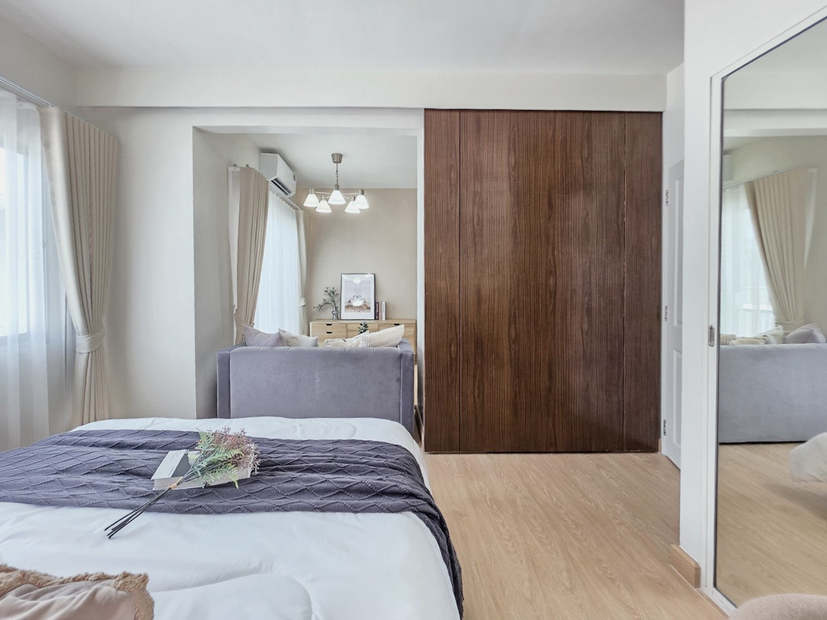 For SaleCondoOnnut, Udomsuk : K-6778 for sale!! Beautiful room, newly decorated, pool view, high floor, A space condo, Sukhumvit 77.