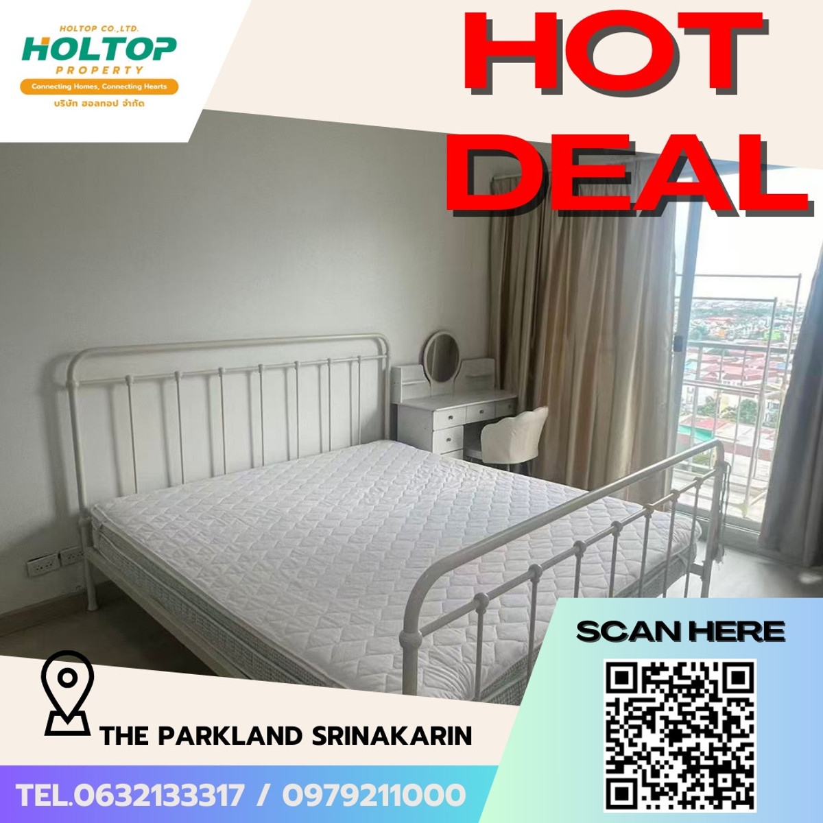 For RentCondoPattanakan, Srinakarin : Condo for rent The Parkland Srinakarin