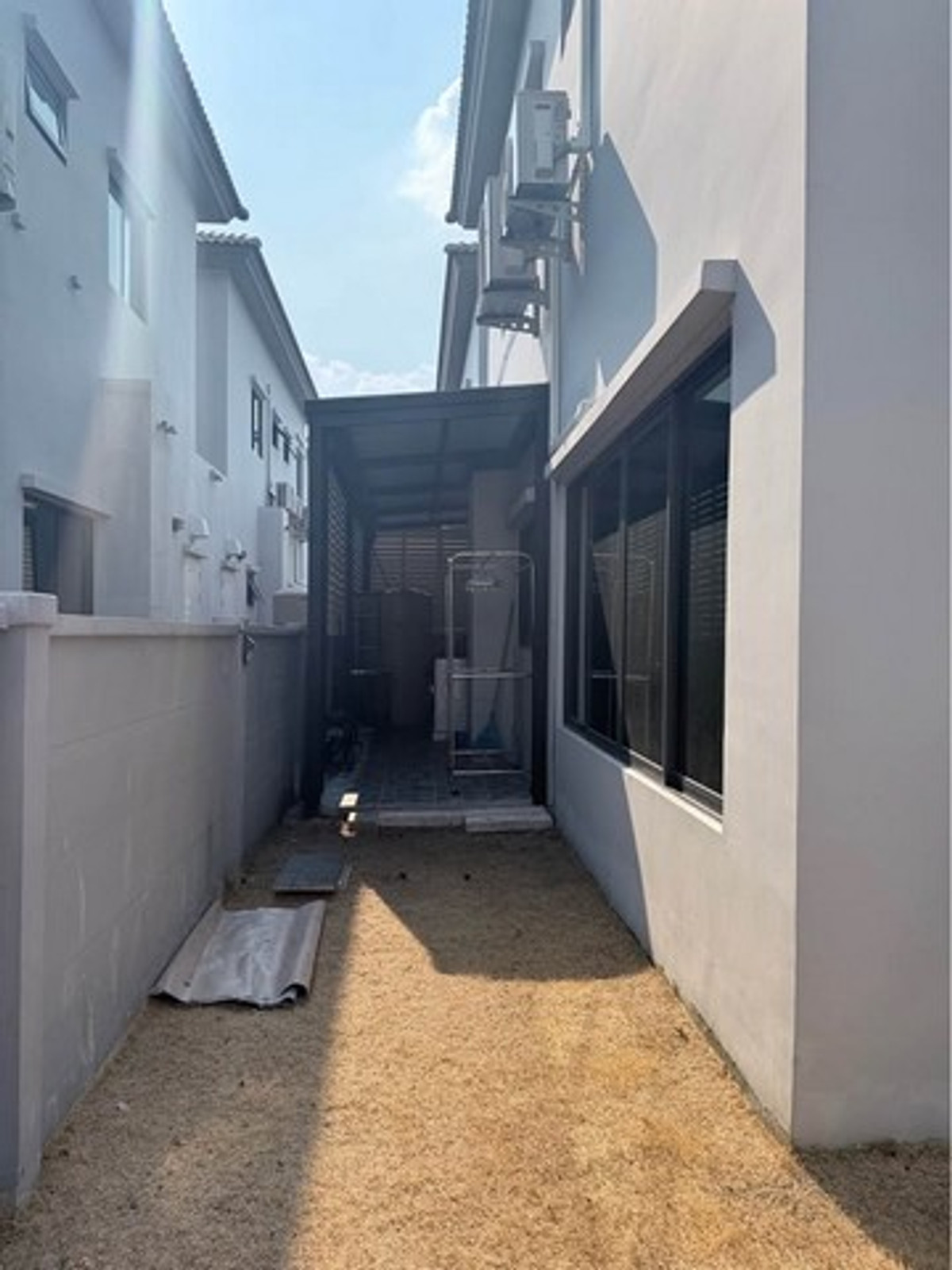 For RentPathum Thani,Rangsit, Thammasat : HR3266 2-story semi-detached house for rent, Grande Pleno project, Phahon - Vibhavadi, beautiful house, ready to move in. Complete furniture and electrical appliances