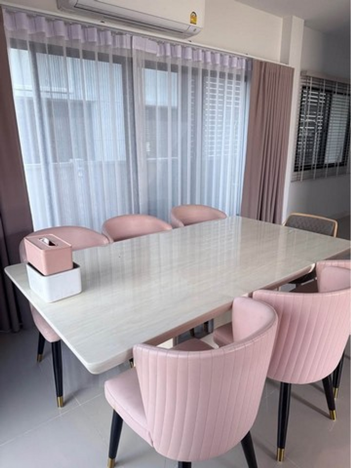 For RentPathum Thani,Rangsit, Thammasat : HR3266 2-story semi-detached house for rent, Grande Pleno project, Phahon - Vibhavadi, beautiful house, ready to move in. Complete furniture and electrical appliances