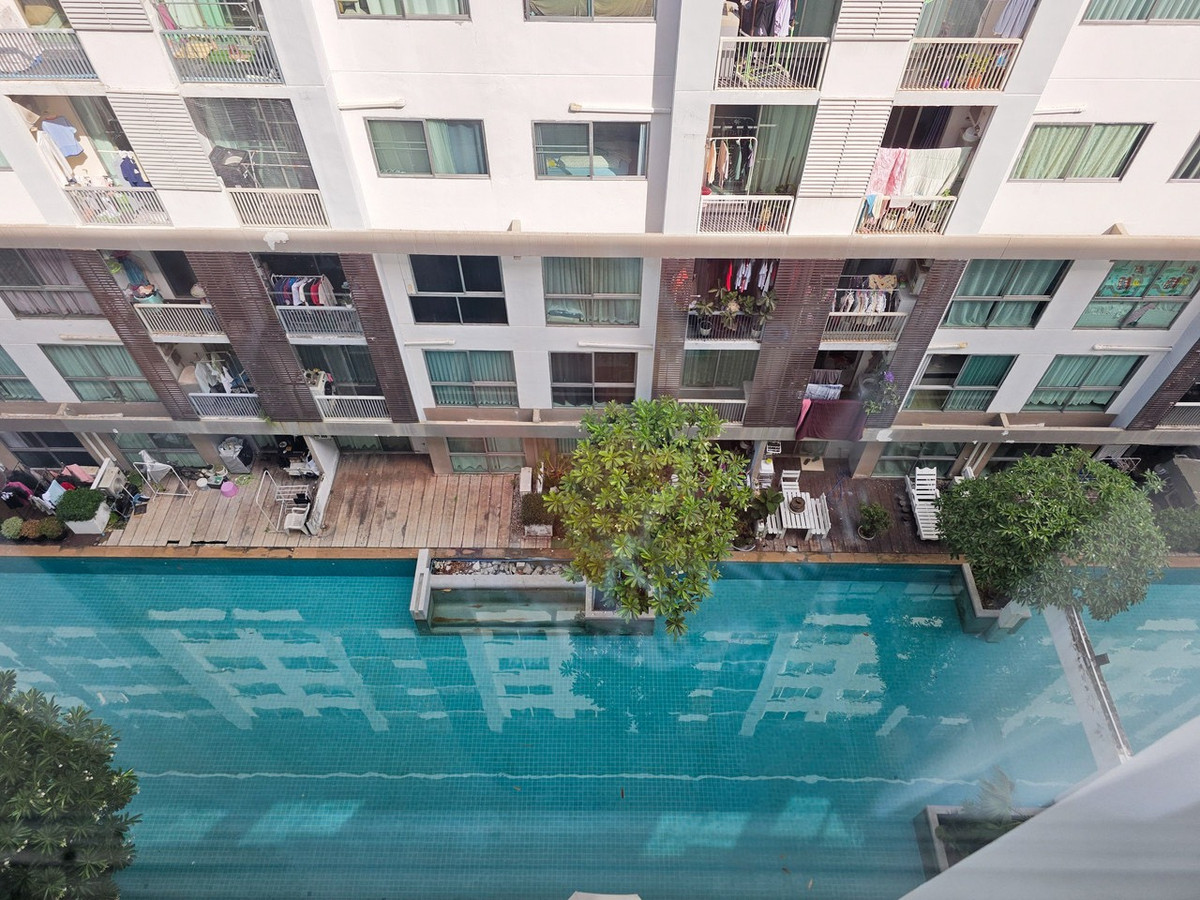 For SaleCondoOnnut, Udomsuk : K-6778 for sale!! Beautiful room, newly decorated, pool view, high floor, A space condo, Sukhumvit 77.