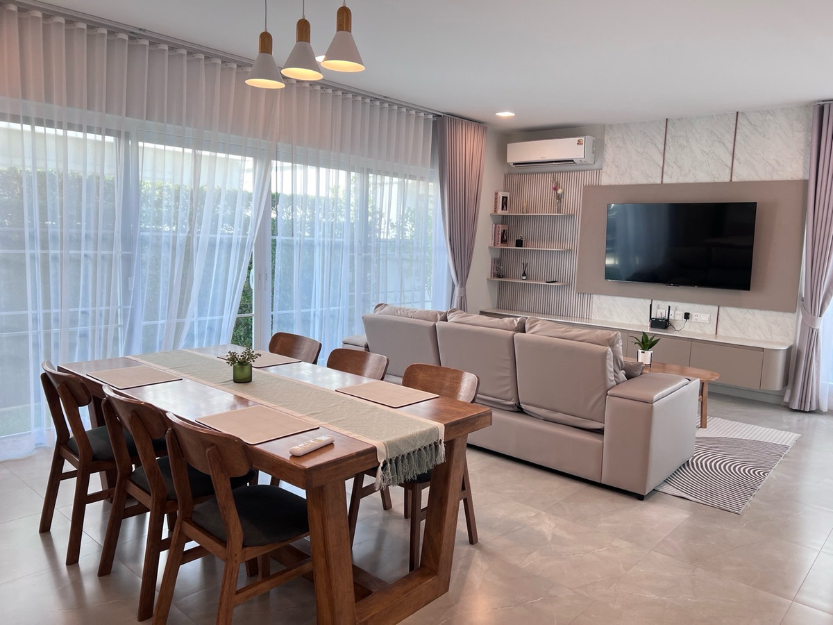 For RentHouseBangna, Bearing, Lasalle : RH031526 For rent, 2-story detached house, 3 bedrooms, Chaiyaphruek, Bangna Km. 15, fully furnished available now