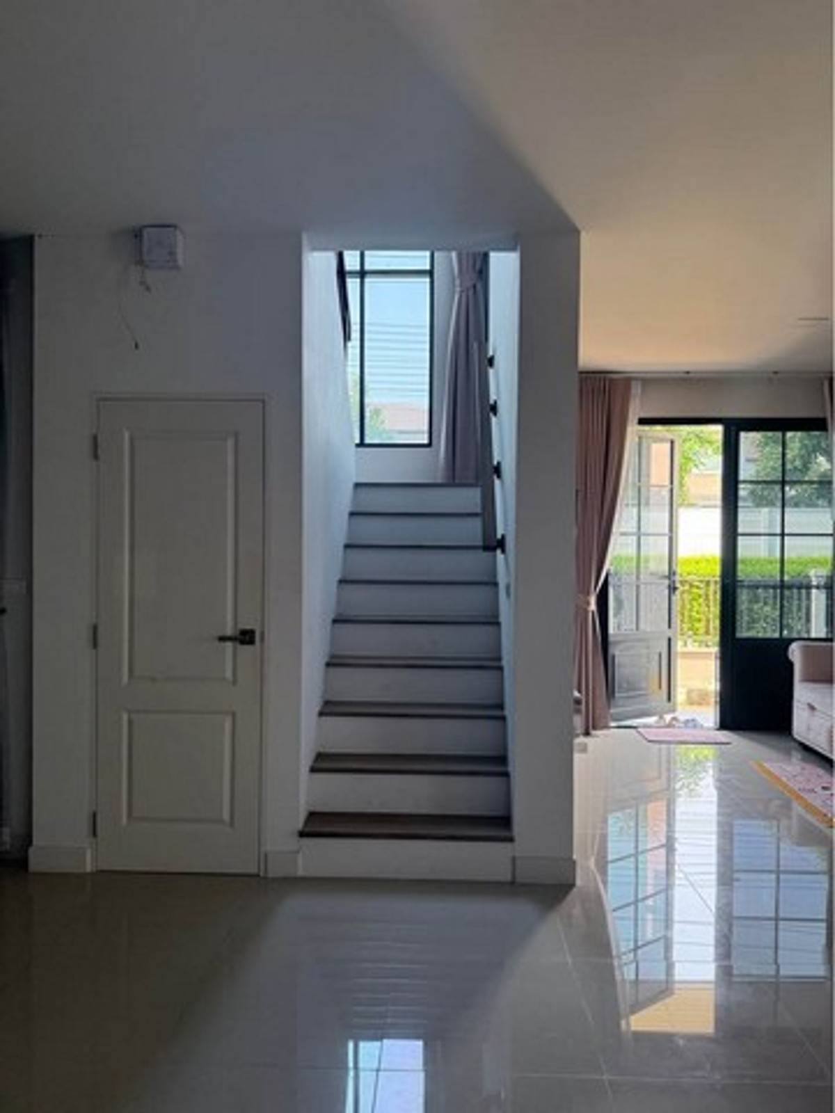 For RentPathum Thani,Rangsit, Thammasat : HR3266 2-story semi-detached house for rent, Grande Pleno project, Phahon - Vibhavadi, beautiful house, ready to move in. Complete furniture and electrical appliances