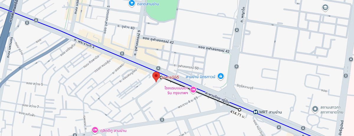 For RentOfficeSiam Paragon ,Chulalongkorn,Samyan : BBD Building Rama4 100sqm Office Space For RENT Near MRT Sam Yan Hua Lamphong Samyan Mitrtown Silom MBK Siam Paragon