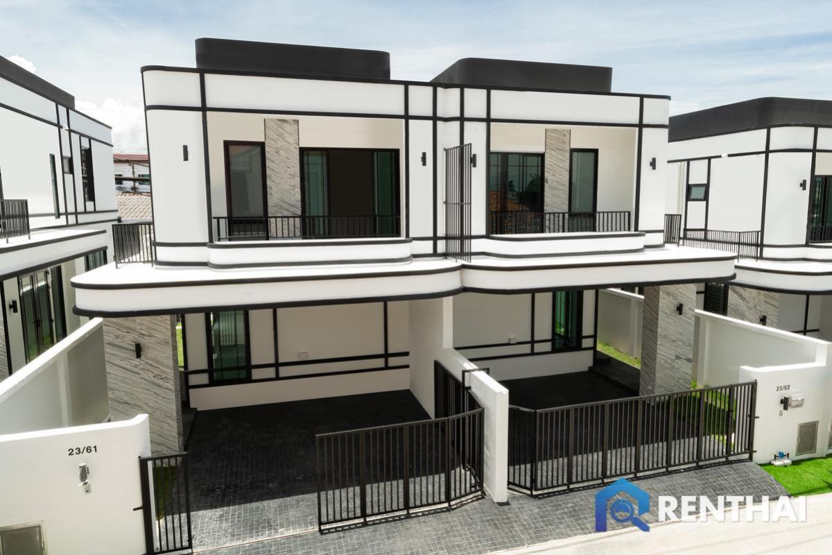 For SaleTownhomePattaya, Bangsaen, Chonburi : Glam Boonsampan 6 – Premium 2-Storey Semi-Detached Homes in Central Pattaya