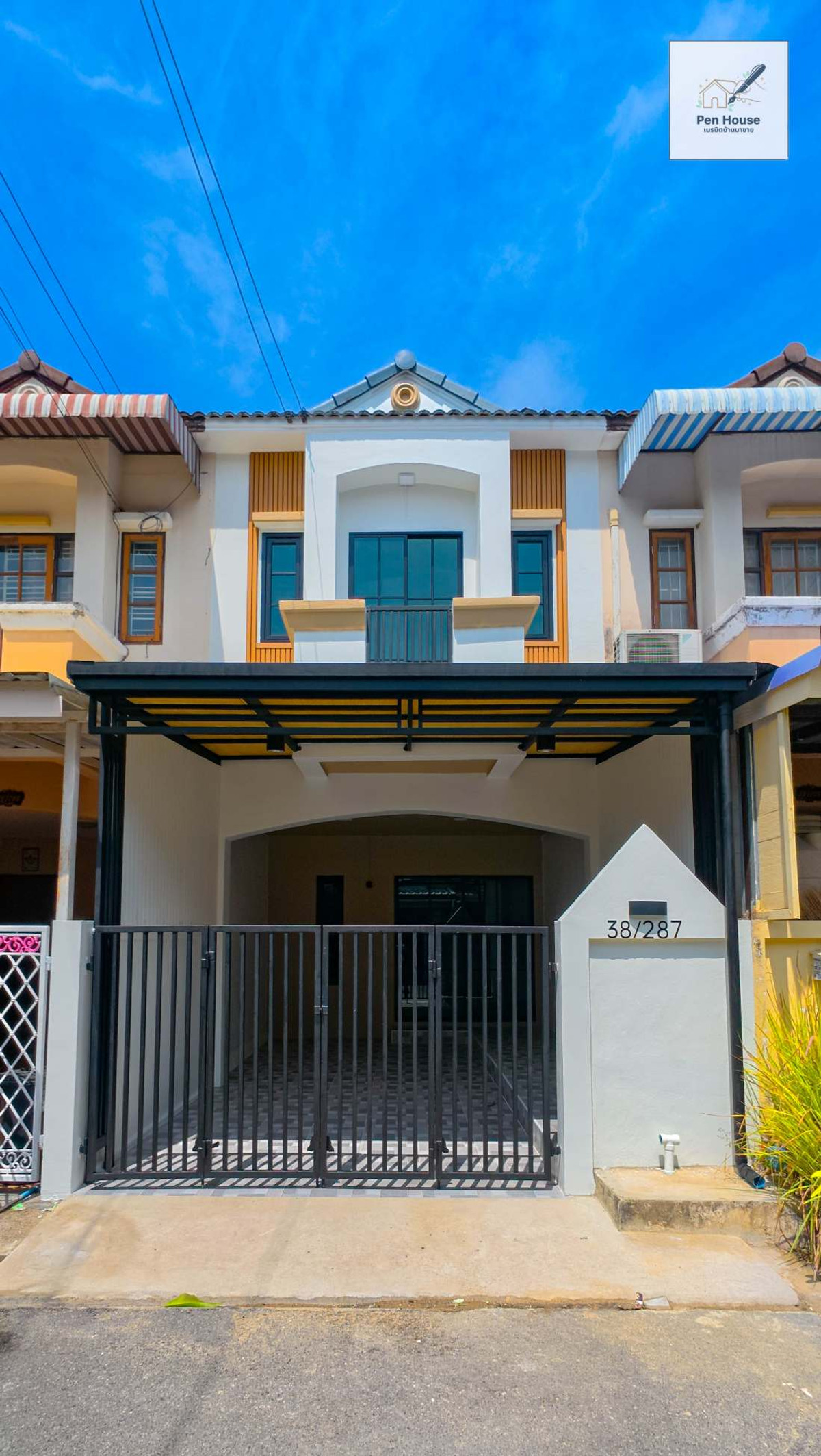 For SaleTownhomeNawamin, Ramindra : [For sale] 2-story townhouse, beautifully decorated in a minimalist style, KC Village, Ramintra 7, Thai Raman Road, 16 sq m., ready to move in.