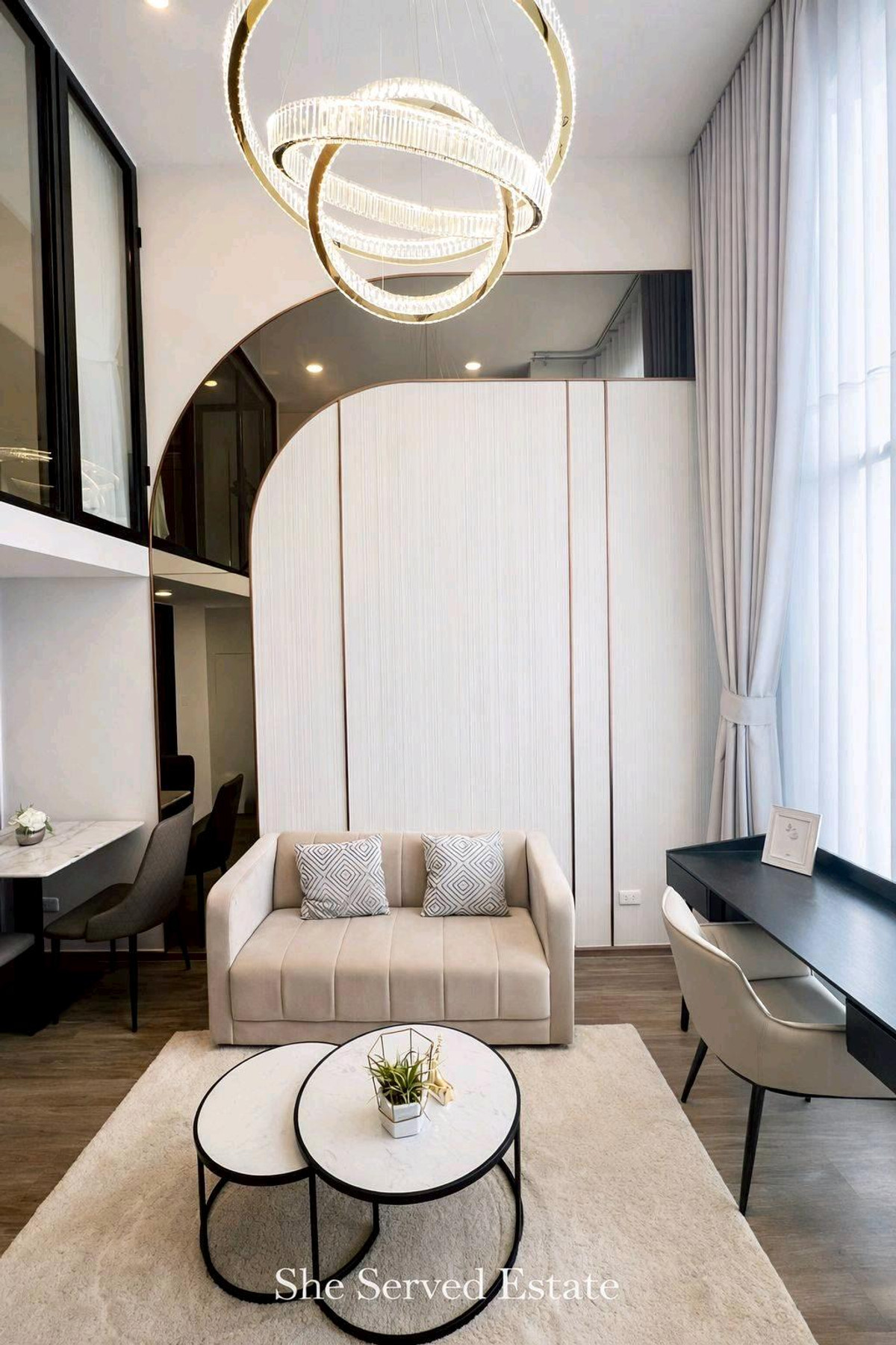 For RentCondoKasetsart, Ratchayothin : ◈ SO Origin Kaset Interchange • Duplex Condo • Near BTS Kasetsart University ◈Duplex unit | Size: 37 sq.m. | Floor: 9th