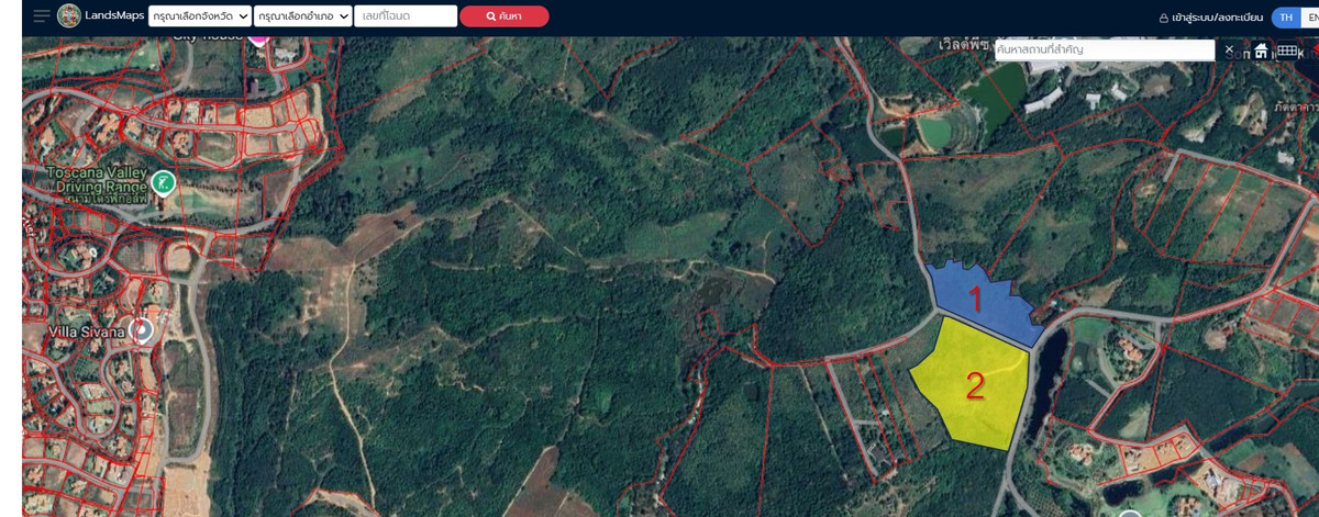 For SaleLandPak Chong KhaoYai : Land with Khao Yai-Pong Ta Long view, 12 rai and 33 rai, near Toscana, quiet location, private.