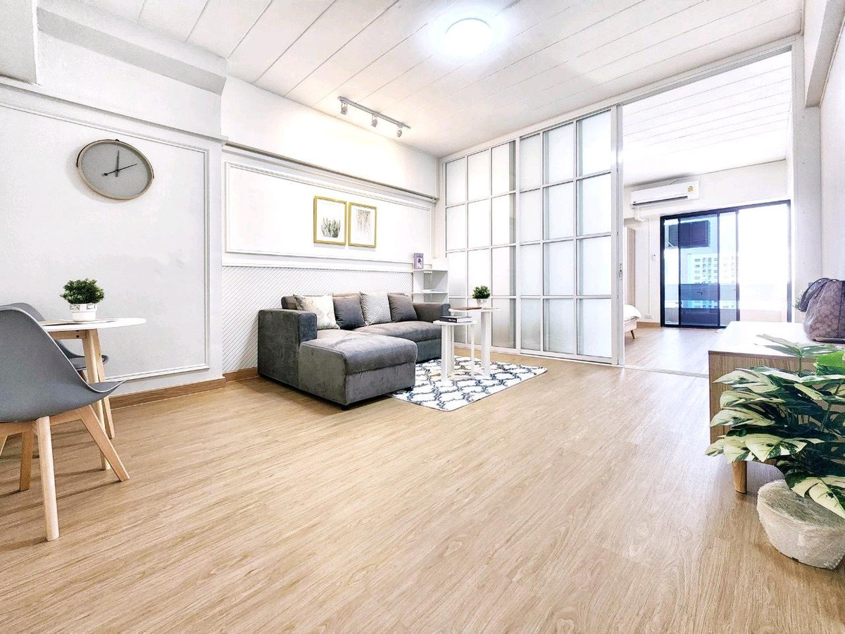 ขายคอนโดเสรีไทย-นิด้า : ห้องใหญ่ ❗️ทำเลใกล้ MRT แยกลำสาลี สุขาภิบาล 3 แมนชั่น ผ่อน 6,xxx 🔥ห้องพร้อมอยู่