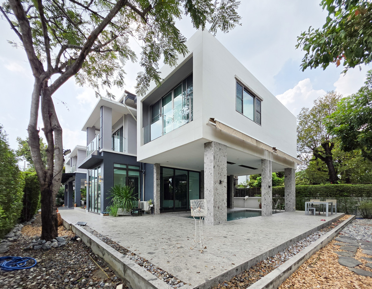 For RentHouseLadkrabang, Suwannaphum Airport : Single house for rent With private swimming pool Located near Rama 9 Expressway only 5 minutes, Suvarnabhumi Airport 15 minutes ✈️