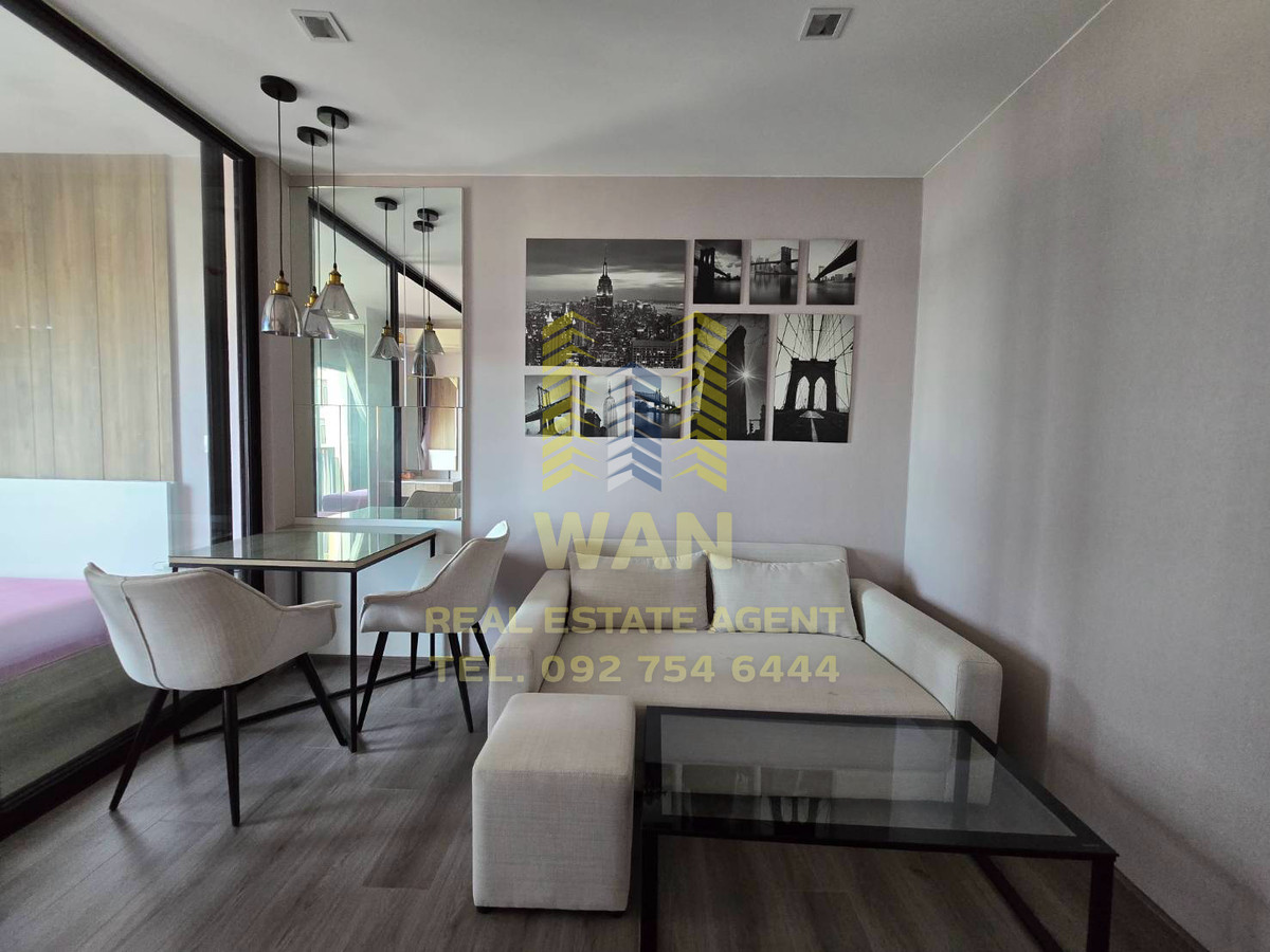 For RentCondoRattanathibet, Sanambinna : For rent, Politan rive, 19th floor, size 31 sq m, river view, beautifully decorated, economical price.