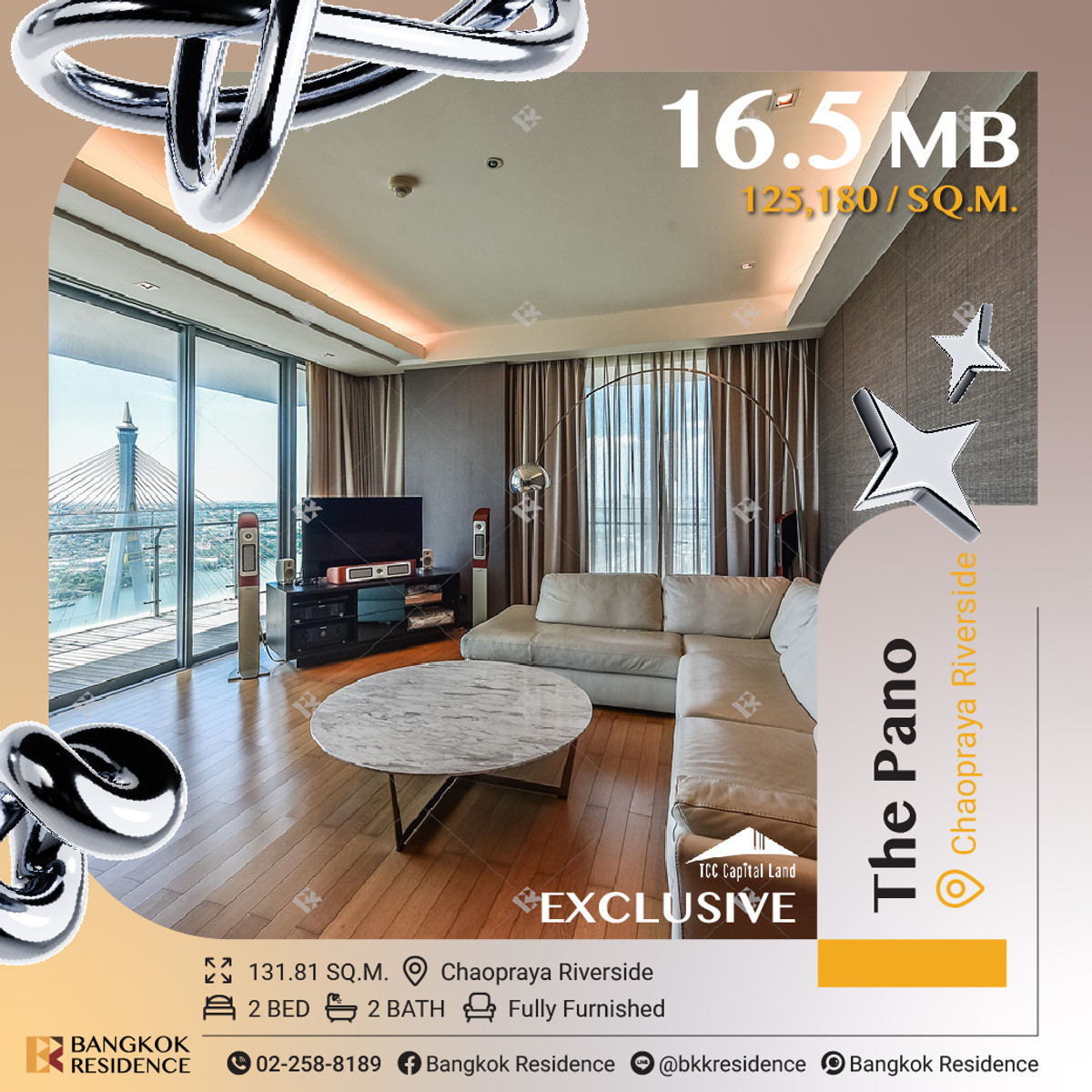 ขายคอนโดพระราม 3 สาธุประดิษฐ์ : 🌊 Iconic Riverfront Living at The Pano - Panoramic Chao Phraya Views near Bts Chong Nonsi